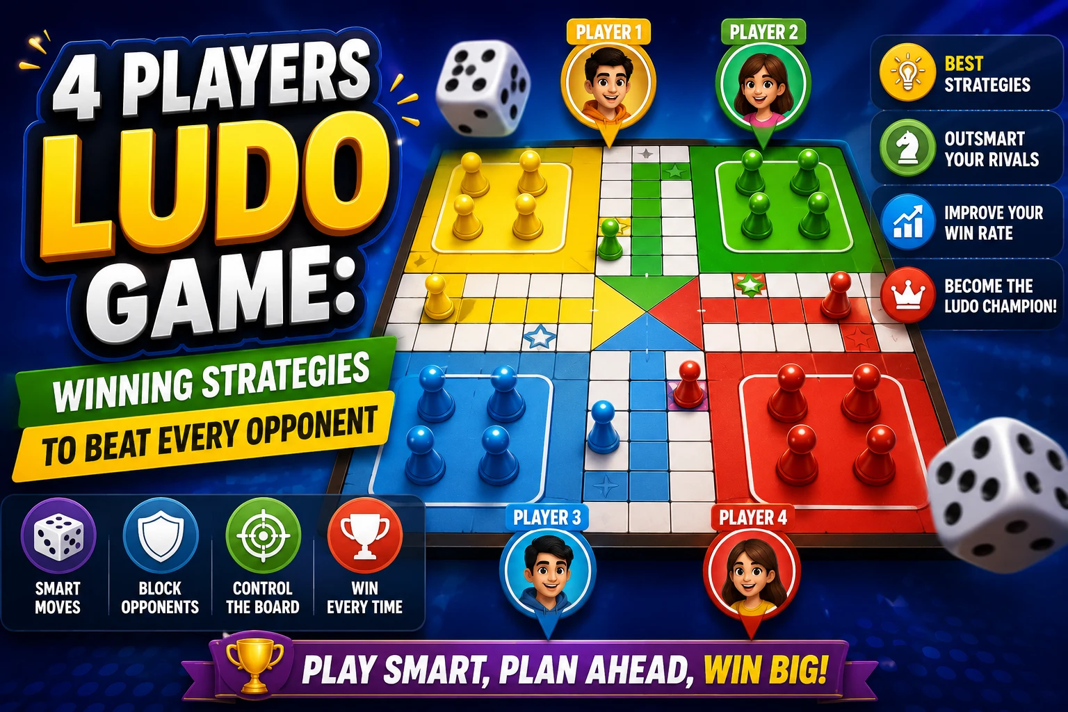 4 Players Ludo Game: Winning Strategies to Beat Every Opponent